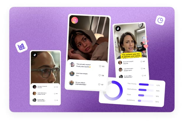 Purple customer insight analysis preview